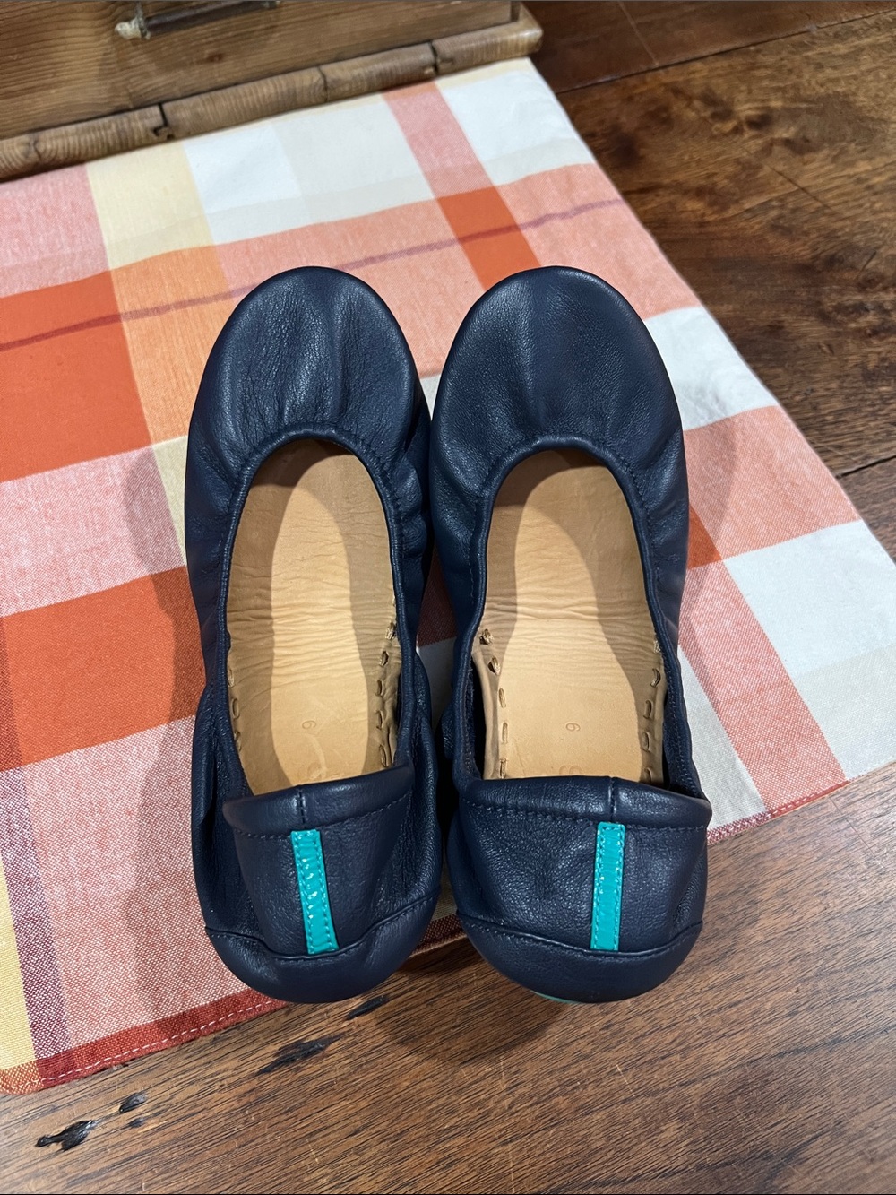 Tieks By Gavrieli Navy Leather Ballet Flats